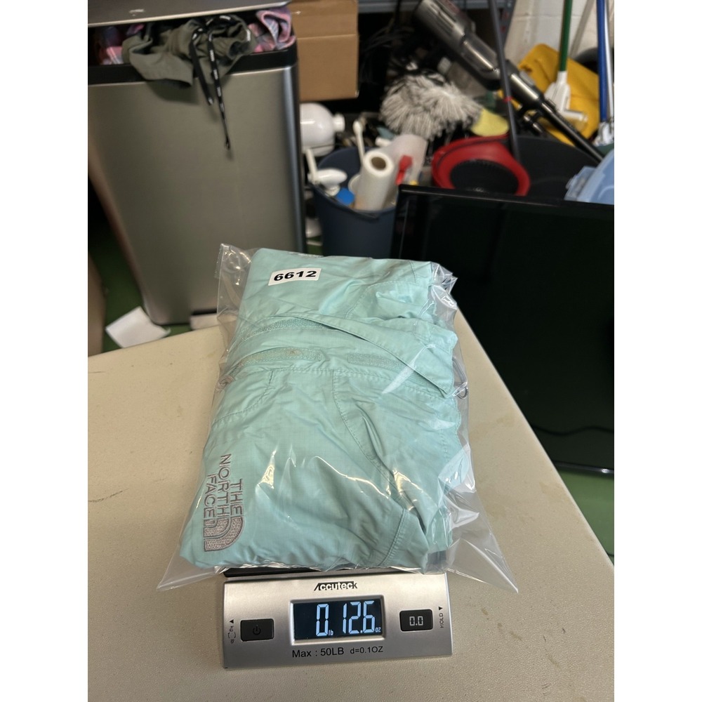 The North Face HyVent Waterproof Rain Jacket Womens XS Teal Hooded Windbreaker - Picture 8 of 8